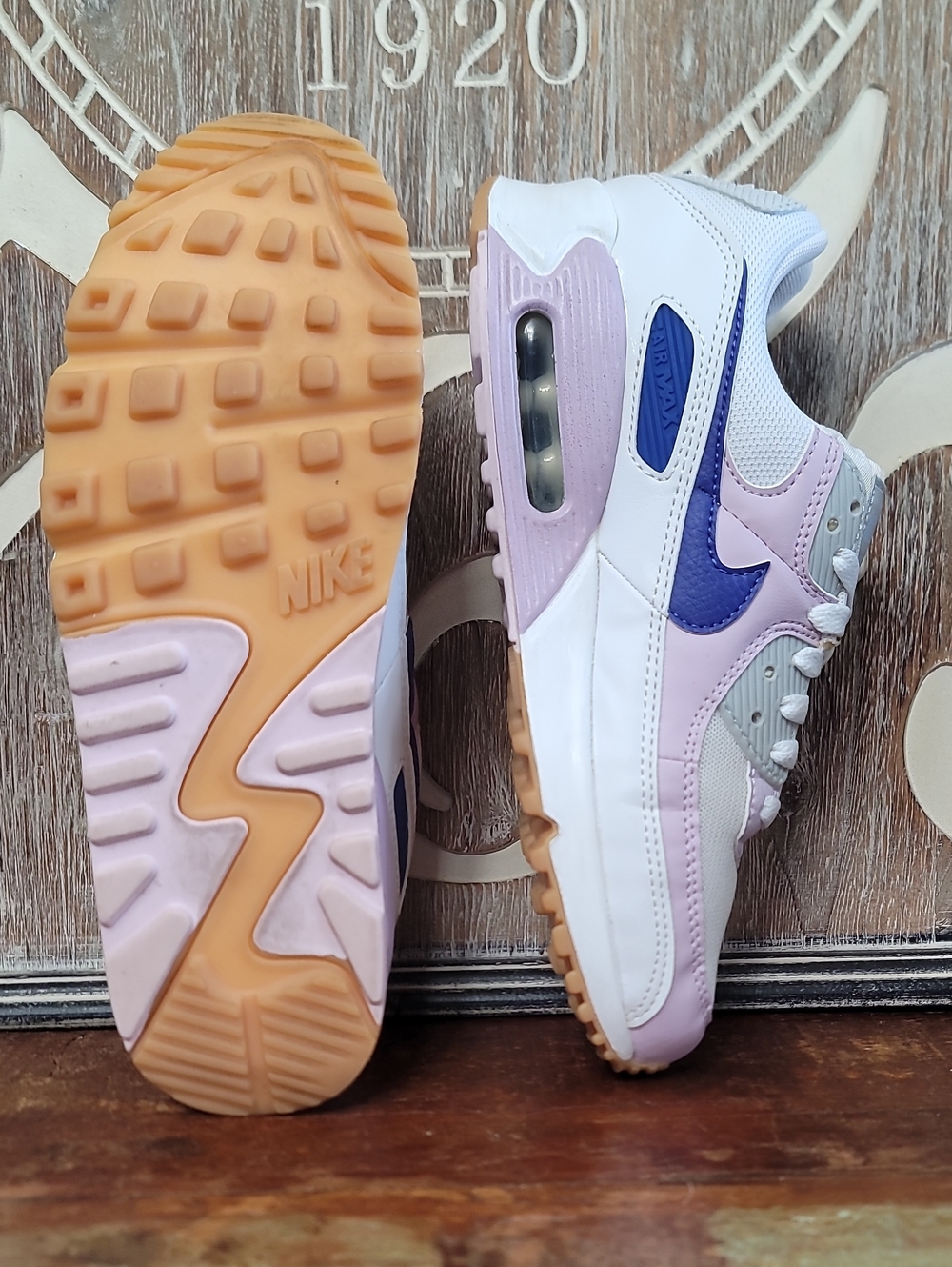 🔥 Nike Wmns Air Max 90 'White Doll' "Light Pink/platinum/Gum" Wmns 8 Good Cond - Picture 3 of 16